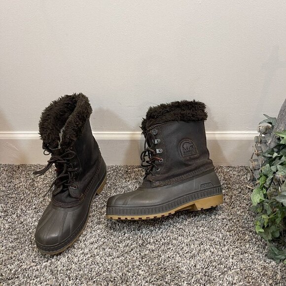 Vintage Sorel Kaufman Snow Winter Boots Brown Size 6 Men’s 8 Women’s Lined main image 7